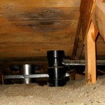 Plumbing stack venting into attic, discovered by the Angus Home Inspector