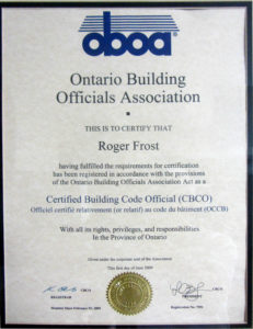 certified building code official