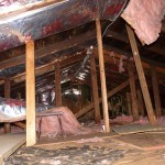 A poorly insulated attic.